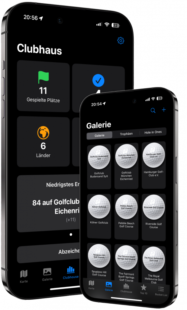 Zeigt die Golf-App Fairway Journal
